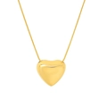 Polished gold heart pendant necklace with elegant snake chain for a minimalist look - Golden Small Heart Necklace