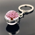 Brown Pink Ribbon Decorative Tree Style (XSWX4289-10)