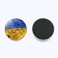 Detail of 25mm round glass magnet with Van Gogh Wheatfield with Crows oil painting style - Wheatfield with Crows (JY008742-6)
