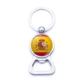 Spain flag creative football bottle opener keychain made of premium silver metal finish - Spain Football Style (XSWX6188-6)