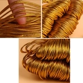 Golden metallic braided cord for gift wrapping and DIY crafts, 10 meters bundle - Standard Bundle / Gold