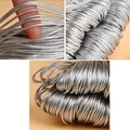 Macro shot of silver metallic braided cord for jewelry DIY and gift packaging - Standard Bundle / Silver