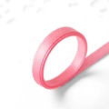 Pink decorative polyester silk ribbon for gift wrapping with high gloss finish, 10mm wide - 3mm*25 Yards / Pink