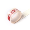 20mm Frohes Neues Jahr Polyesterband mit rotem Glitzer für Geschenkverpackungen - Weiß