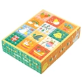 Boîte cadeau surprise de Pâques colorée avec illustrations de lapins et de poussins - Boîte Mystère à 12 Compartiments Lapin et Carotte (HB0096) / 13*17*4cm (ai-5 Pièces/Paquet)