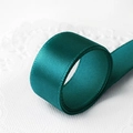 Rouleau de 25 yards de ruban satin sarcelle en polyester pour cadeaux et bouquets - 1cm*25 Yards / Turquoise