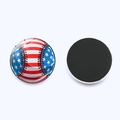 American flag baseball pattern crystal glass fridge magnets with 25mm magnetic back - Baseball Style (5487399275986)