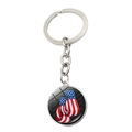 Dettaglio portachiavi a forma di guantoni da boxe con bandiera americana - Stile Guanti da Boxe (JY008828-7)