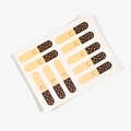 Detail van capsulevormige decoratieve stickers met smileys en kleurrijke sterpatronen - Chocolade Glimlach Stijl / 1.2*7.5cm