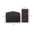 Premium black greeting card with gold foil Thank You text and matching envelope - Black Greeting Card (13*16.5cm)