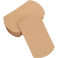 Flache Ansicht nicht zusammengebauter Kraftpapier-Geschenkkartons mit Falzlinien - 20x32.5x6cm / Originalfarbe