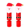 Set di scatole regalo di Natale per caramelle con design Babbo Natale e nastro dorato - Babbo Natale