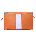 Orange non-woven storage bag with diamond quilting and clear PVC window for quilts - Large Orange #yphc-81786#
