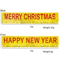 Striscioni in lamina d'oro Buon Natale e Capodanno 1m per decorazioni festa - Striscioni Natale Capodanno