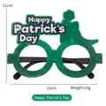 Green glitter St. Patrick's Day glasses with clover and lucky hat style design - Happy St. Patrick's Day Boots
