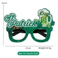 Green glitter St. Patrick's Day party glasses with beer mugs design 17cm x 11cm - St. Patrick's Day Beer Mug