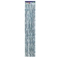 Silberner Laser-Folienvorhang für Geburtstagsparty-Hintergrund mit festlicher Karte - Laser Hellblau / 15CM*1M