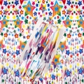 Rideau de franges arc-en-ciel à motif d'étoiles pour décorations de fête - Étoile Arc-en-ciel Blanche / 1m*2m