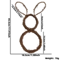 DIY Πασχαλινό στεφάνι από ρατάν 45,5x18,5cm για ρουστίκ διακόσμηση σπιτιού - Μικρό Κουνέλι (4916921621196)
