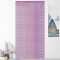 Pink and purple square laser rain curtain with white cross pattern for party backdrop - 1m*2m / Pink