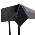 Mantel de PVC negro impermeable para decoración y protección de mesa de Halloween - Negro / 100cmx270cm