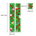 Dettaglio del set di striscioni natalizi con illustrazioni festive e specifiche - Coppia Natalizia Verde