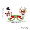 Grappige kerstbril met sneeuwpop en rendier ontwerpen voor feestelijke decoraties - Sneeuwpop Rendier Groen