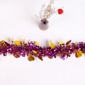 Ghirlanda viola e oro con cuori per decorazioni per feste di San Valentino - Viola