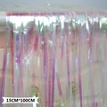 Iridescent 15x100cm fringe curtain for colorful candy themed birthday party decor - Colorful Candy Fringe / 15*100cm