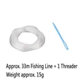 Kit fai-da-te per Halloween con filo da pesca da 33 m e ago infila-filo in plastica blu - Lenza + Infilago