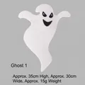 Decorazione di Halloween a forma di fantasma in tessuto non tessuto, 35x30cm prop - Ghost 1 (Elongated Style) / 1 Pezzo