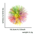 Colorful Easter egg hair clip featuring 10.5cm fluffy tinsel fiber and shiny duckbill clip - Colorful Tinsel Style