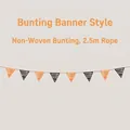 Halloween orange and black felt bunting banner with Happy Halloween letters and 2.5m rope - Bunting Flag