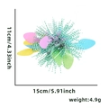 Easter headband with colorful sequins and tinsel, dimensions 15x11cm, weight 4.9g - Easter Egg Tinsel Style