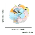 Easter multi-color sequin flower hair clip, 11cm diameter and 6.4g lightweight design - Multicolor Sequins Style