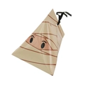 Caja de regalo momia de Halloween triangular con asa y ojos para caramelos - Estilo Momia Beige
