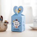 Blue It's a boy baby shower candy gift box with cute cartoon animal patterns - Small Blue Candy Box