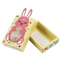 Yellow Easter drawer gift box with pink bunny and Happy Easter egg designs - Yellow Rabbit