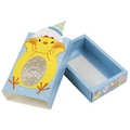 Easter drawer candy box with blue shell and cute yellow chick happy easter print - Blue Chick