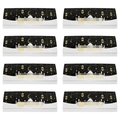 Set di 8 buste regalo per Eid con design di moschea e luna in colori nero e oro elegante - Nero