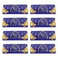 Set di 8 buste regalo Ramadan con disegni di luna dorata e castello moschea - Blu