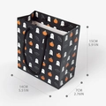 Halloween Geschenktüte mit Kürbis und Geist, Größe 15x14x7cm mit schwarzen Henkeln - 14*7*15cm (HB10028)