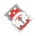 Flache Weihnachtsmann-Geschenkboxen in Rot und Weiß für süße Snacks und Kekse verpackt - Weihnachtsmann-Stil / 8er Set