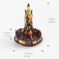 Plateau de bonbons Halloween en forme de tour avec dimensions de 22cm et motifs de château - Tour du Château (HB0071) / 16.5x16.5x22cm