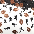 Glitzer-American-Football- und Athleten-Konfetti für sportliche Party-Tischdekorationen - Football Athleten Set