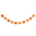 Thanksgiving pumpkin banner with orange pumpkins for festive autumn party decoration - Pumpkin Banner (glitter)