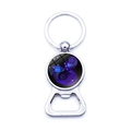 Aquarius zodiac constellation beer bottle opener keychain in polished metal finish - Aquarius (XSWX0236-Aquarius)