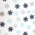 Colorful Christmas snowflake confetti set with blue and silver glitter flakes for party decor - Mixed Color Snowflakes (Silver+Light Blue+Dark Blue) / 100 Pieces