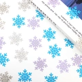Blue and purple glitter snowflake confetti mix for Christmas party table decoration - Snowflake Confetti / Mixed Silver Purple Blue