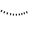 Halloween black coffin garland banner for spooky 20th birthday party room decorations - Coffin Garland